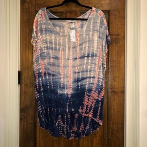 Hard Tail tie-dye slouch top